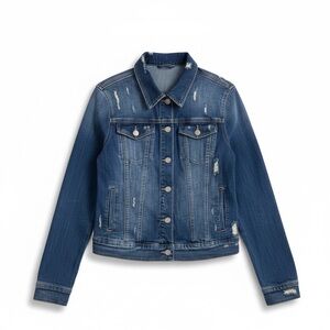 SOHO New York & Company distressed denim jacket (M)
